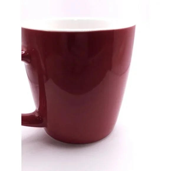 Starbucks Red Ceramic Coffee Mug 12 Oz With Iconic Green Siren Logo - Picture 5 of 7